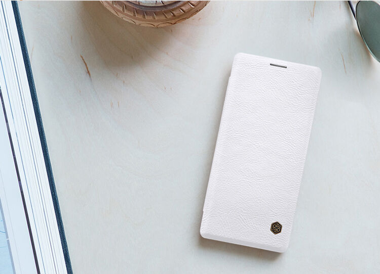 Nillkin Qin pokrowiec skórzany flip do Samsung Galaxy Note 8 - czerwony