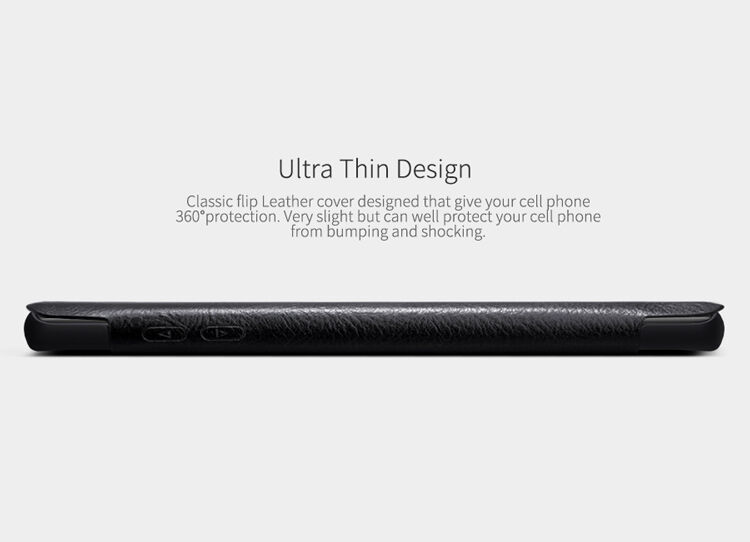 Nillkin Qin pokrowiec skórzany flip do Samsung Galaxy Note 8 - czarny