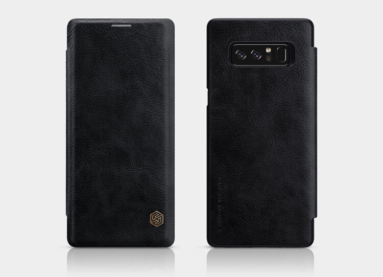 Nillkin Qin pokrowiec skórzany flip do Samsung Galaxy Note 8 - czarny