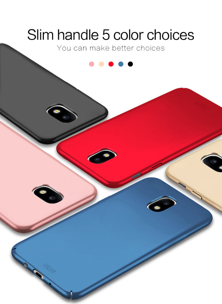 Mofi etui plastikowe do Samsung Galaxy J7 (2017) - niebieskie