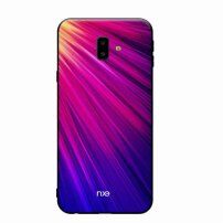 Nxe etui szklane do Samsung Galaxy J6 Plus - różowo-niebieskie