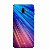 Nxe etui szklane do Samsung Galaxy J6 Plus - niebiesko-fioletowe