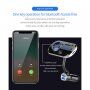 Bluetooth FM transmitter do samochodu z dwoma portami ładującymi USB i kolorowym podświetleniem - czarny