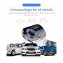 Bluetooth FM transmitter do samochodu z dwoma portami ładującymi USB i kolorowym podświetleniem - czarny
