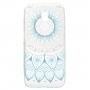 Etui plastikowe niebieski lotus do Samsung Galaxy J5 (2017) - przezroczyste