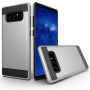 Etui z teksturą szlifowaną do Samsung Galaxy Note 8 - srebrne