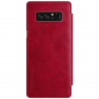 Nillkin Qin pokrowiec skórzany flip do Samsung Galaxy Note 8 - czerwony