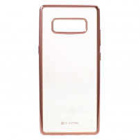 G-Case etui przezroczyste z ramką do Samsung Galaxy Note 8 - różowo-złote