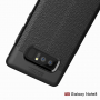 Litchi etui skórzane do Samsung Galaxy Note 8 - czarne