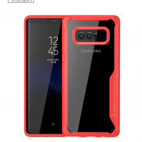 Ipaky etui plastikowe z ramką do Samsung Galaxy Note 8 - czerwone