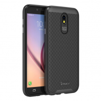 Ipaky etui plastikowe z ramką do Samsung Galaxy J5 (2017) - czarno-szare