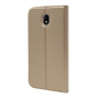 Pokrowiec skórzany flip do Samsung Galaxy J7 (2017) - złoty