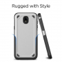 Etui odporne antypoślizgowe do Samsung Galaxy J7 (2017) - srebrne