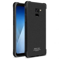 Imak Silky etui plastikowe Frosted do Samsung Galaxy A8 (2018) - czarne