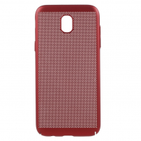 Etui plastikowe z wentylacją do Samsung Galaxy J5 (2017) - czerwone