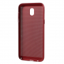 Etui plastikowe z wentylacją do Samsung Galaxy J5 (2017) - czerwone
