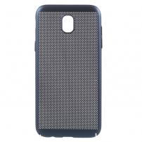 Etui plastikowe z wentylacją do Samsung Galaxy J5 (2017) - ciemnoniebieskie