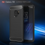 Etui plastikowe z teksturą szlifowaną do Samsung Galaxy S9 - czarne
