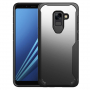 Odporne na wstrząsy etui plastikowe do Samsung Galaxy A8 Plus (2018) - czarne