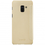 Nillkin Sparkle pokrowiec flip do Samsung Galaxy A8 (2018) - złoty