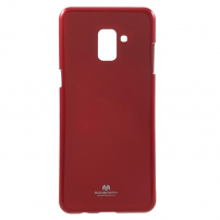 Goospery Jelly etui plastikowe do Samsung Galaxy A8 Plus (2018) - czerwone