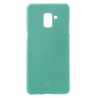 Goospery Jelly etui plastikowe do Samsung Galaxy A8 Plus (2018) - turkusowe