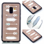 Etui plastikowe wytłoczone strzały do Samsung Galaxy A8 (2018) - przezroczyste