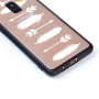 Etui plastikowe wytłoczone strzały do Samsung Galaxy A8 (2018) - przezroczyste
