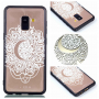 Etui plastikowe wytłoczone mandala do Samsung Galaxy A8 (2018) - przezroczyste