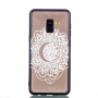 Etui plastikowe wytłoczone mandala do Samsung Galaxy A8 (2018) - przezroczyste