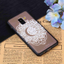 Etui plastikowe wytłoczone mandala do Samsung Galaxy A8 (2018) - przezroczyste