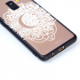 Etui plastikowe wytłoczone mandala do Samsung Galaxy A8 (2018) - przezroczyste