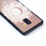 Etui plastikowe wytłoczone mandala do Samsung Galaxy A8 (2018) - przezroczyste