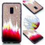 Etui plastikowe wytłoczone las do Samsung Galaxy A8 (2018) - przezroczyste