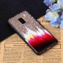 Etui plastikowe wytłoczone las do Samsung Galaxy A8 (2018) - przezroczyste