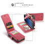 Caseme 2w1 pokrowiec portfelowy Samsung Galaxy S9 - czerwony