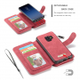 Caseme 2w1 pokrowiec portfelowy Samsung Galaxy S9 - czerwony