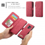 Caseme 2w1 pokrowiec portfelowy Samsung Galaxy S9 - czerwony