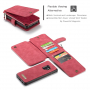 Caseme 2w1 pokrowiec portfelowy Samsung Galaxy S9 - czerwony