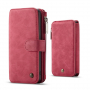 Caseme 2w1 pokrowiec portfelowy Samsung Galaxy S9 - czerwony