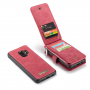 Caseme 2w1 pokrowiec portfelowy Samsung Galaxy S9 - czerwony