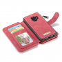 Caseme 2w1 pokrowiec portfelowy Samsung Galaxy S9 - czerwony
