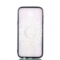 Etui plastikowe wytłoczone mandala do Samsung Galaxy J5 (2017) - przezroczyste