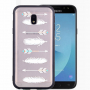 Etui plastikowe wytłoczone strzały do Samsung Galaxy J5 (2017) - przezroczyste
