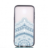 Etui plastikowe wytłoczone lotus do Samsung Galaxy J5 (2017) - przezroczyste
