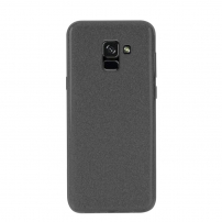 Nxe etui plastikowe lśniące do Samsung Galaxy A8 (2018) - czarne