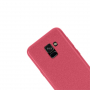 Nxe etui plastikowe lśniące do Samsung Galaxy A8 (2018) - czerwone