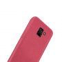 Nxe etui plastikowe lśniące do Samsung Galaxy A8 (2018) - czerwone