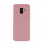 Nxe etui plastikowe lśniące do Samsung Galaxy A8 (2018) - różowo-złote