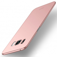 Mofi etui plastikowe Frosted do Samsung Galaxy S8 Plus - różowo-złote